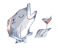 Fish with a Martini